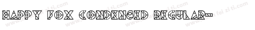 Happy Fox Condensed Regular字体转换